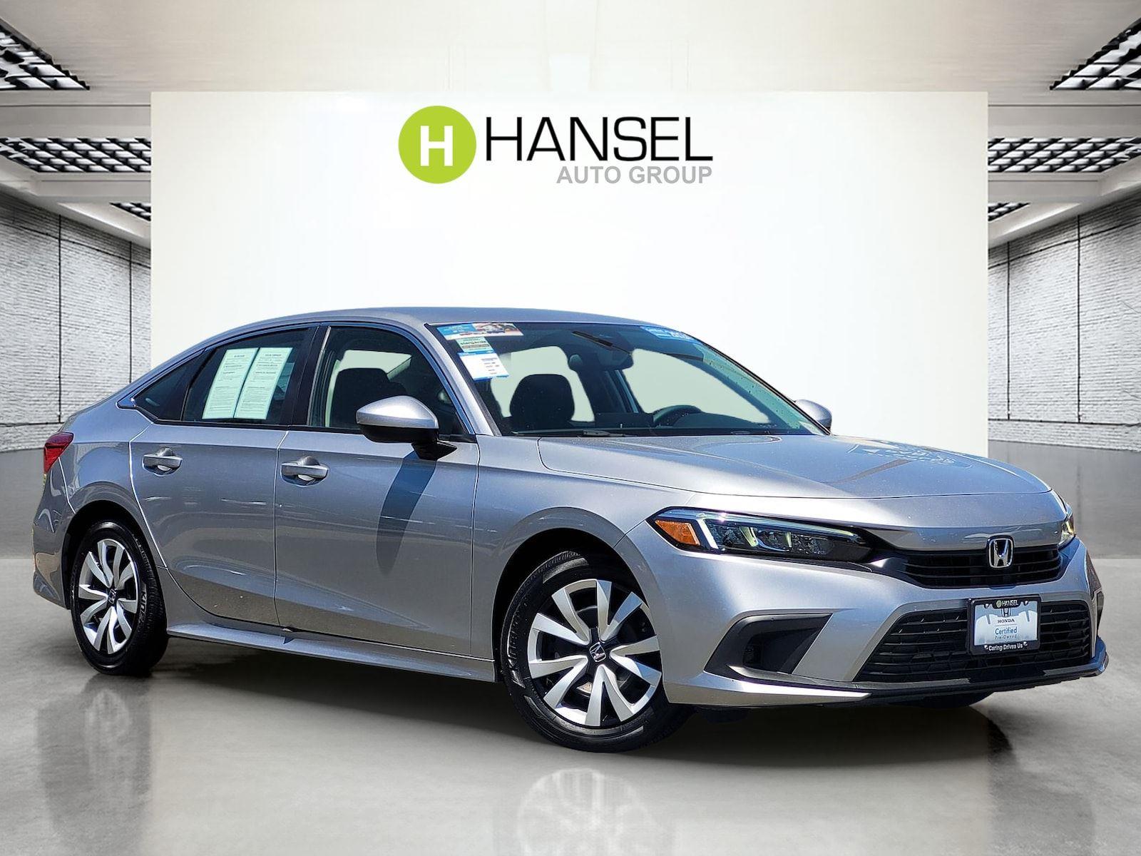 Lunar Silver Metallic 2024 Honda Civic Sedan Front-Wheel Drive Continuously Variable Transmission