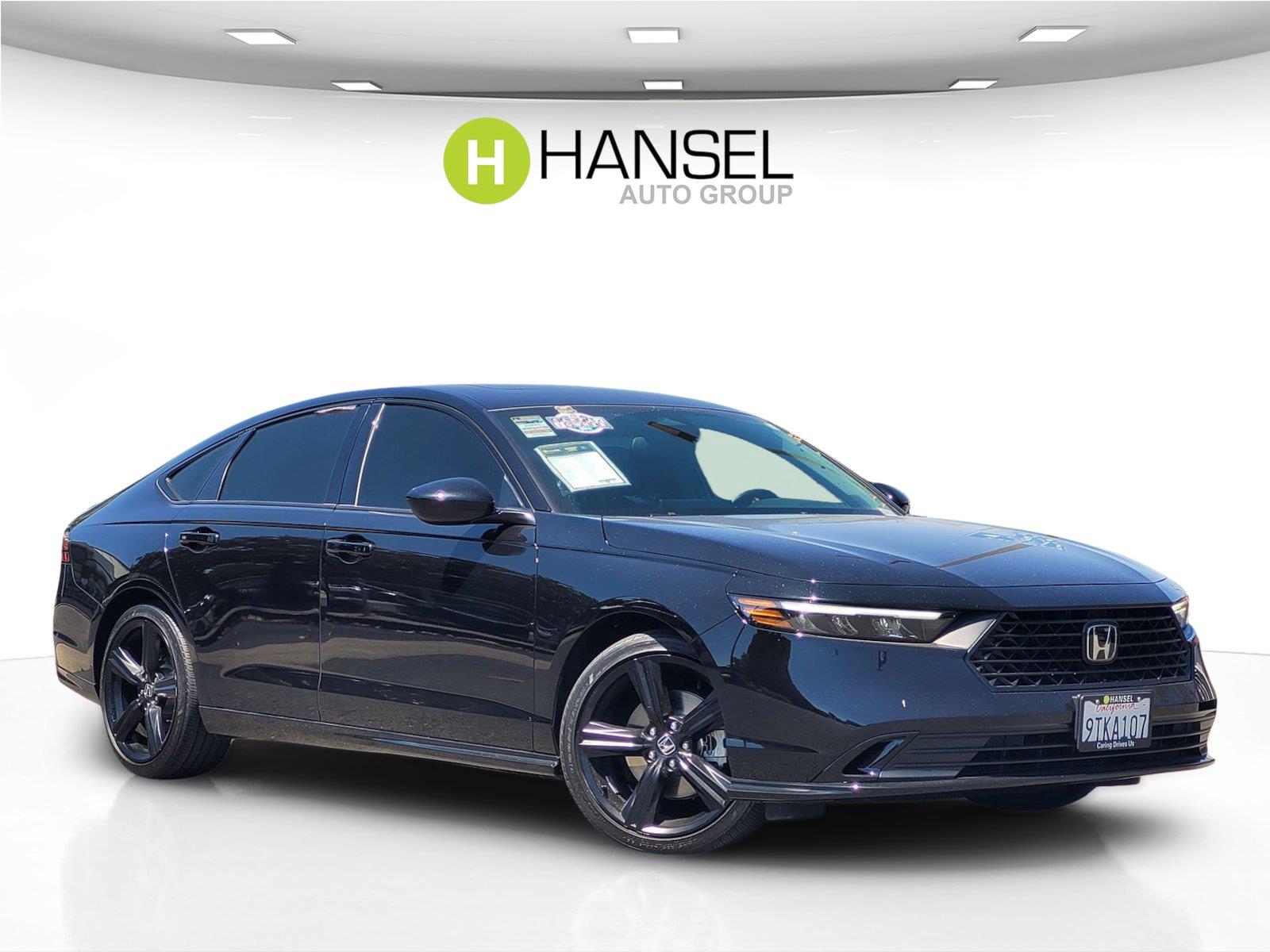 Crystal Black Pearl 2025 Honda Accord Hybrid Sedan Front-Wheel Drive 1-Speed Dual Clutch