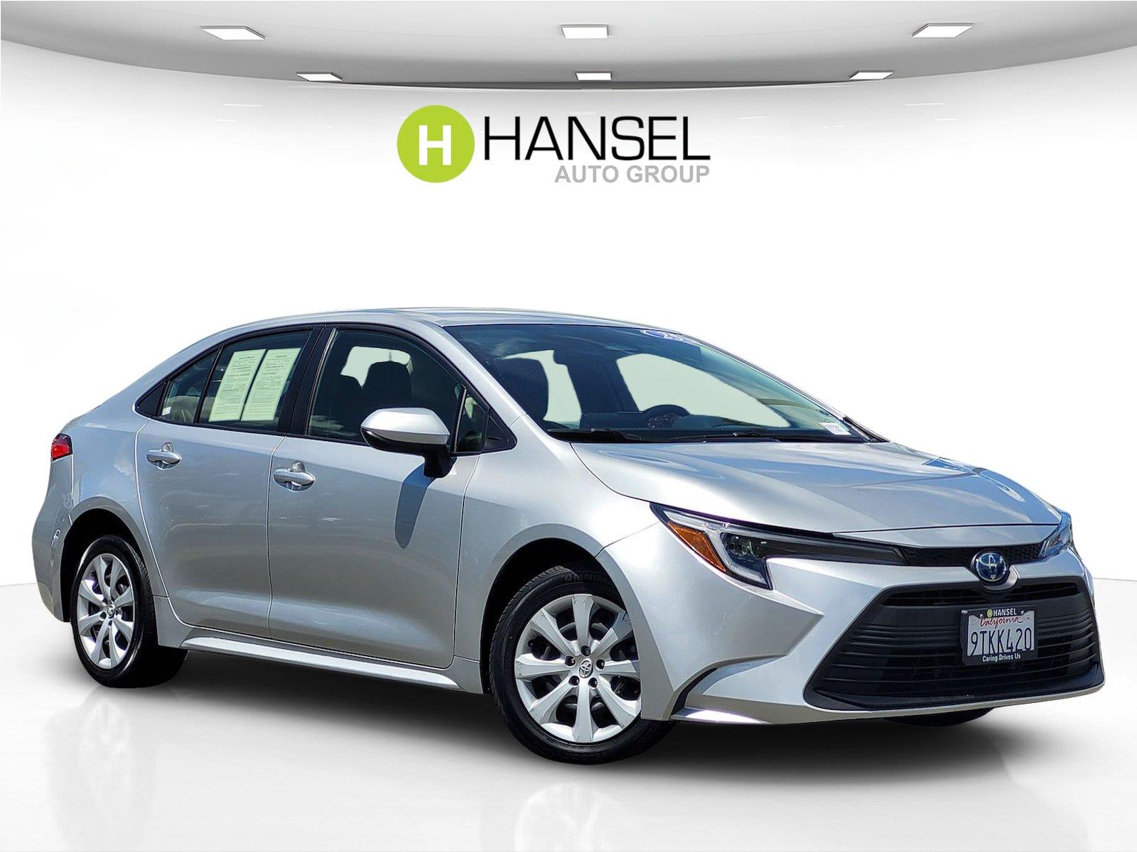 Classic Silver Metallic 2025 Toyota Corolla Hybrid Sedan Front-Wheel Drive Continuously Variable Transmission