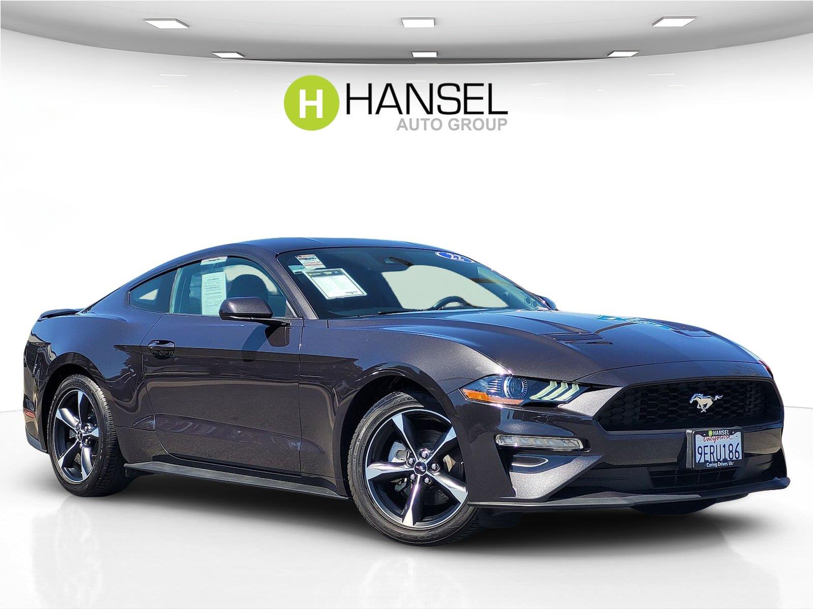 Dark Matter Gray 2022 Ford Mustang Coupe Rear-Wheel Drive 6-Speed Manual