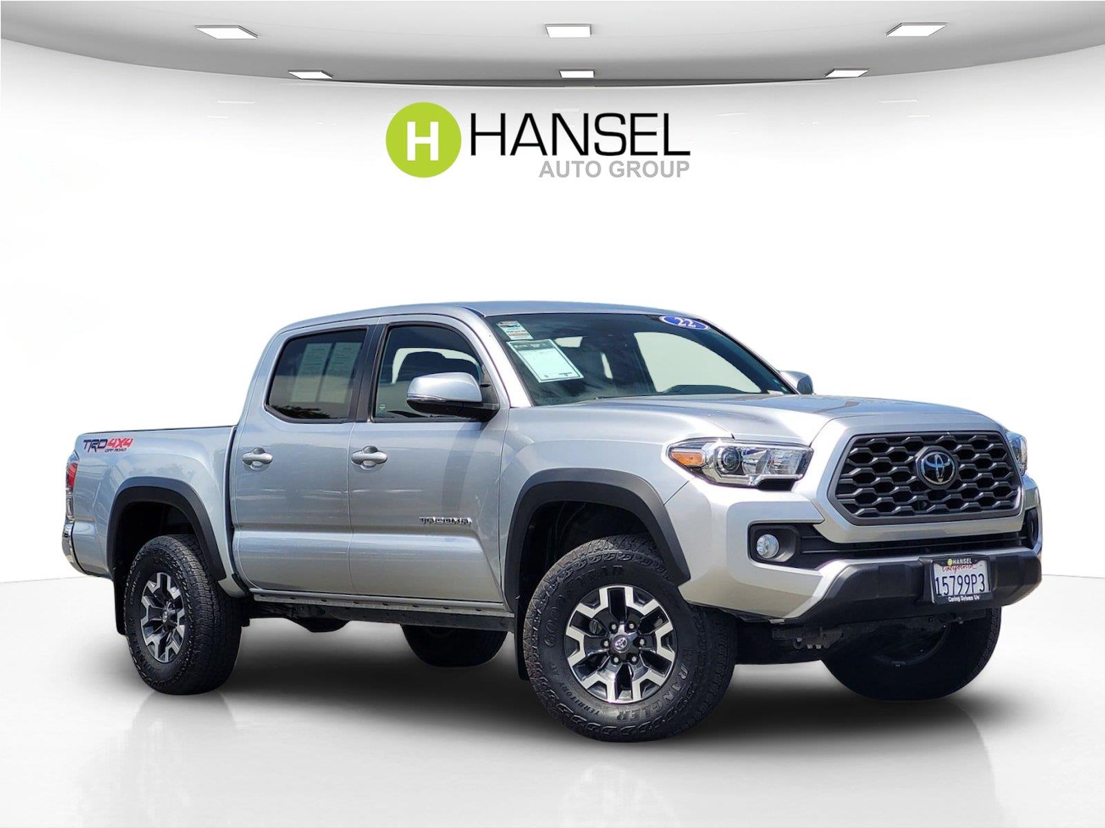 Celestial Silver Metallic 2022 Toyota Tacoma Pickup Truck Four-Wheel Drive 6-Speed Automatic