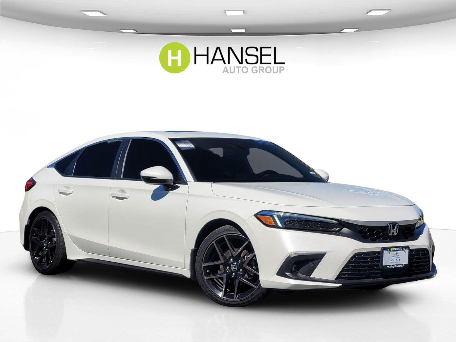 Platinum White Pearl 2024 Honda Civic Hatchback Hatchback Front-Wheel Drive Continuously Variable Transmission