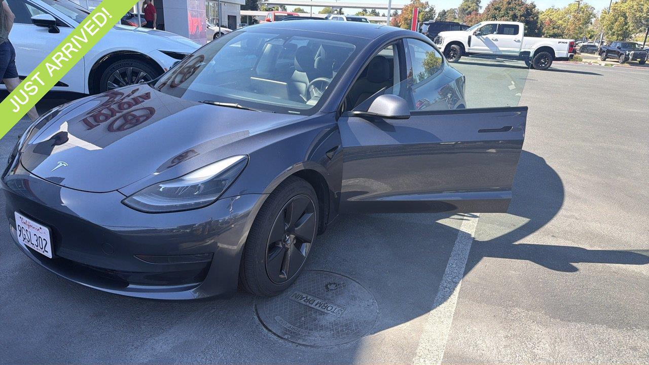 Gray 2023 Tesla Model 3 Sedan Rear-Wheel Drive Automatic