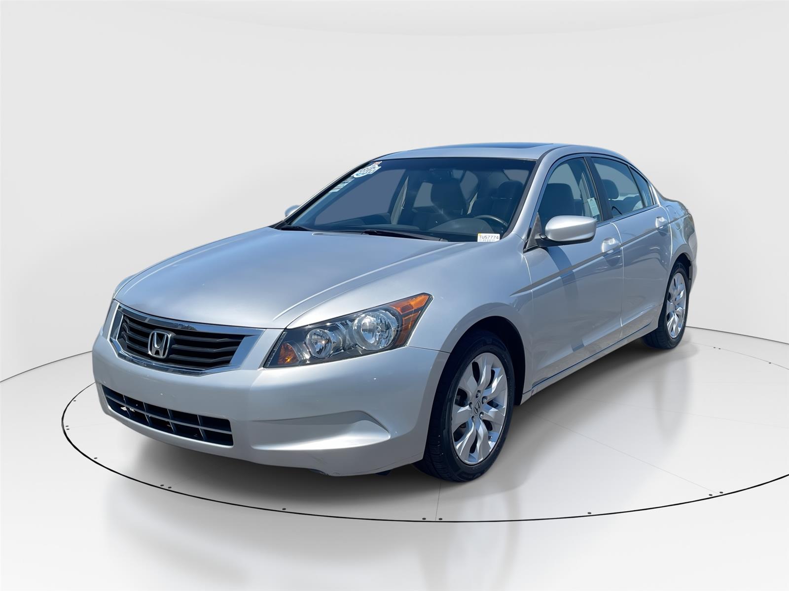 Silver 2009 Honda Accord EX-L Sedan Front-Wheel Drive 5-Speed Automatic