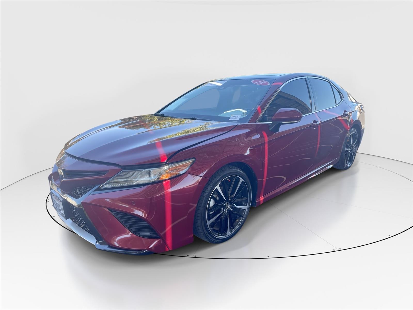 Red (Ruby Flare Pearl) 2018 Toyota Camry Sedan Front-Wheel Drive 8-Speed Automatic