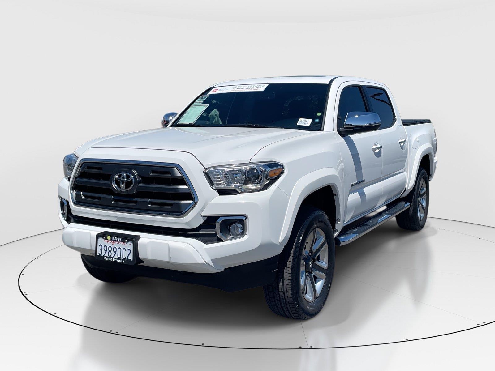 Super White 2017 Toyota Tacoma Pickup Truck Four-Wheel Drive 6-Speed Automatic