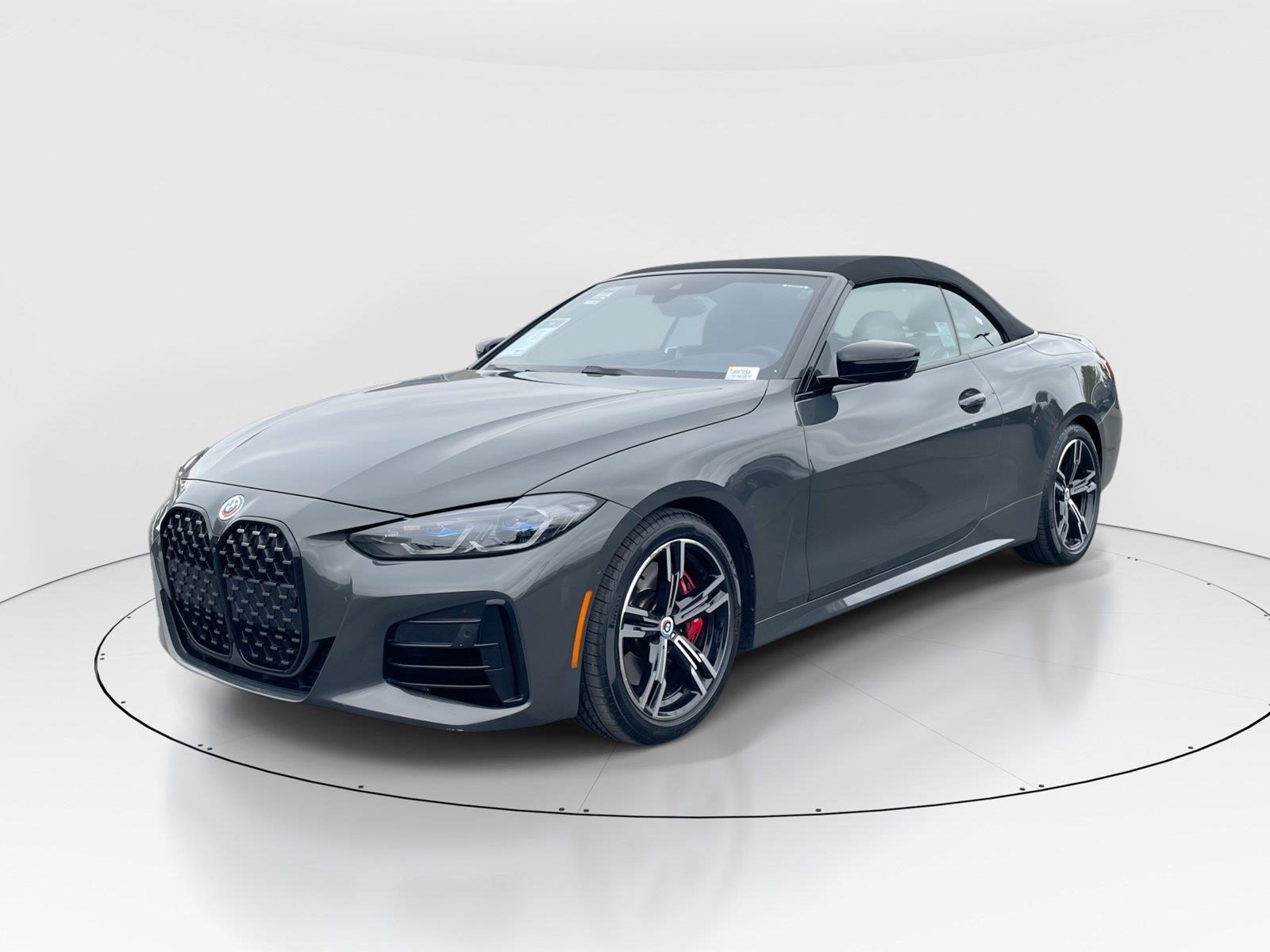 Gray (Individual Dravit Grey Metallic) 2023 BMW 4 Series Convertible Rear-Wheel Drive Automatic