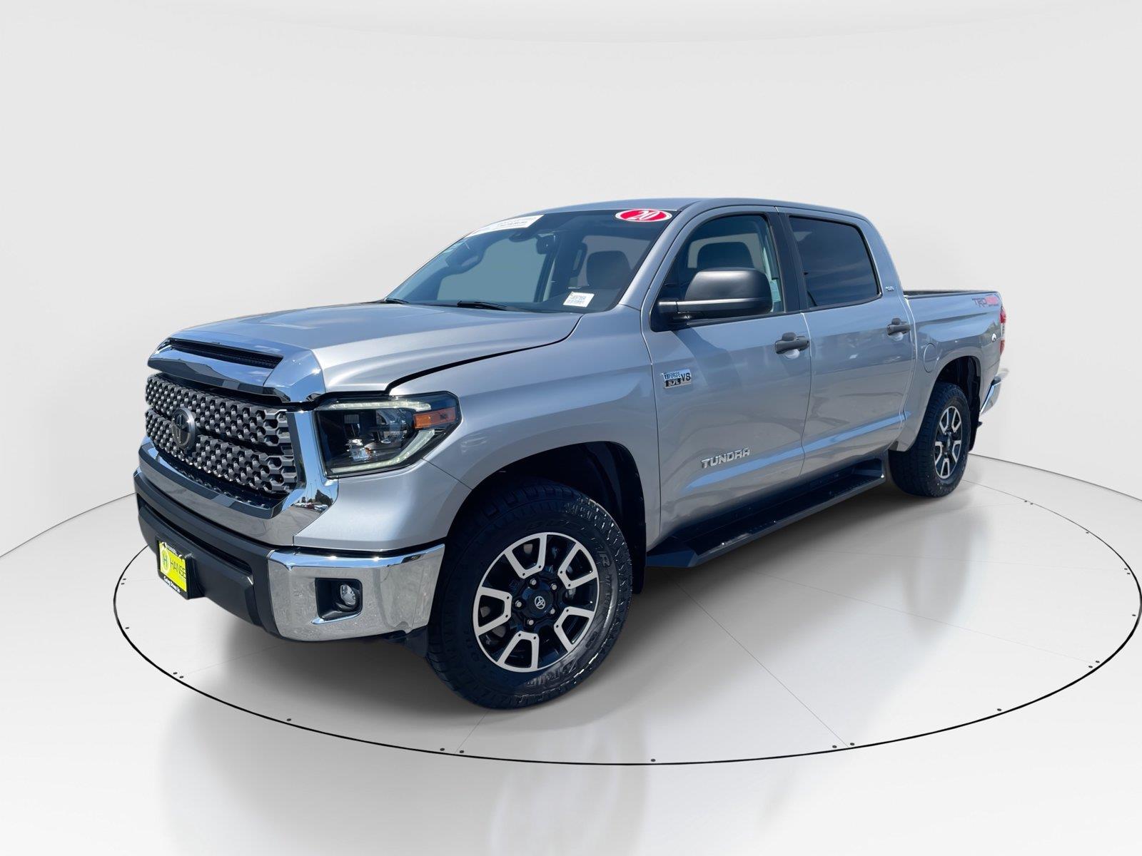 Silver Sky Metallic 2020 Toyota Tundra Pickup Truck Four-Wheel Drive 6-Speed Automatic