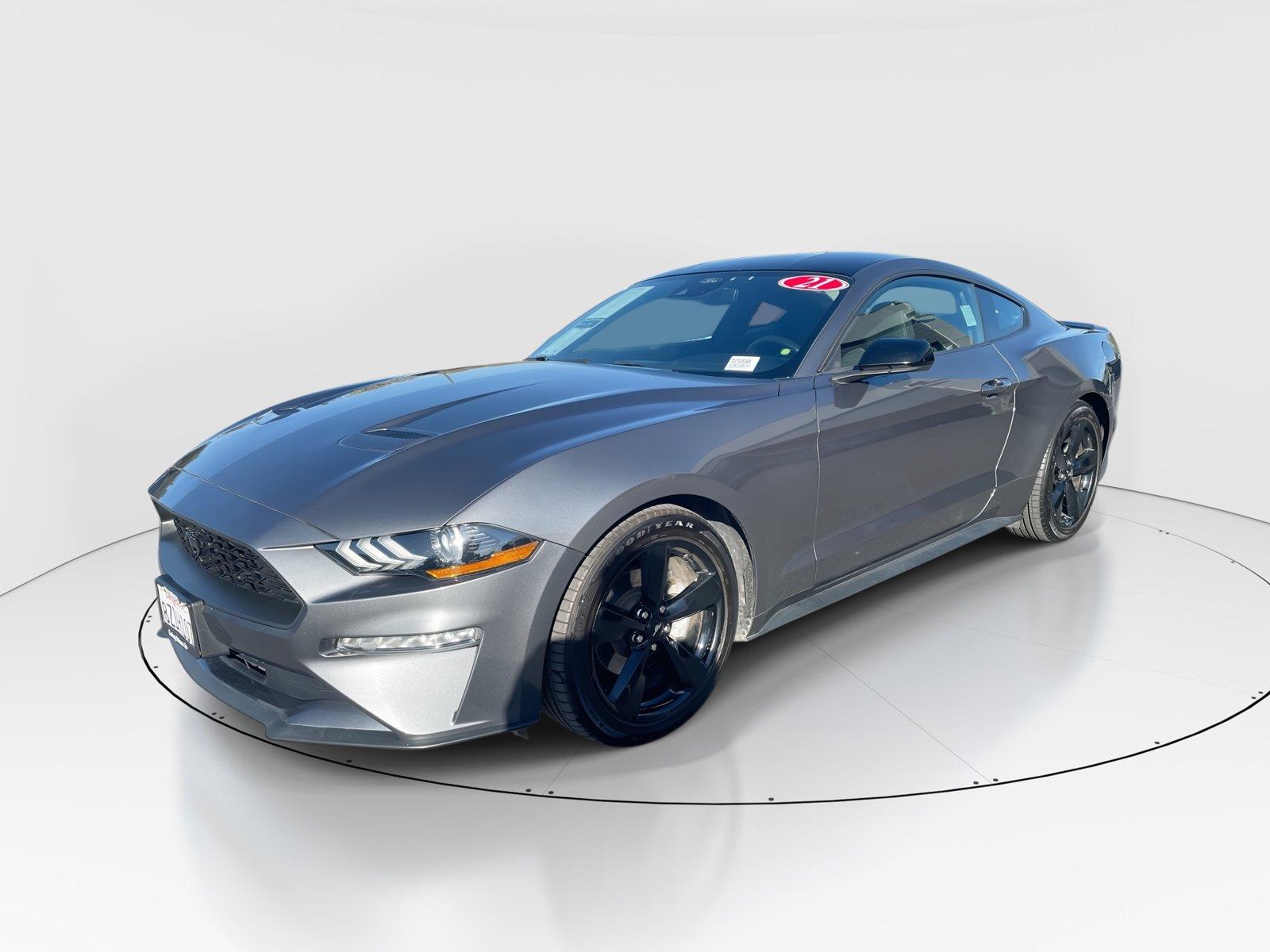 Gray (Carbonized Grey) 2021 Ford Mustang Coupe Rear-Wheel Drive Automatic