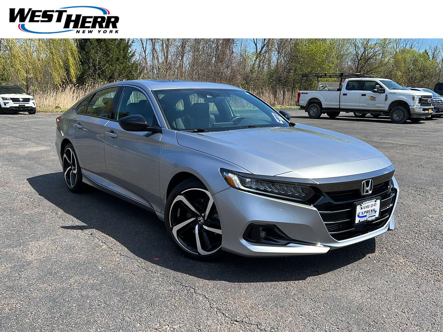 Lunar Silver Metallic 2021 Honda Accord Sport FWD Sedan Front-Wheel Drive Automatic