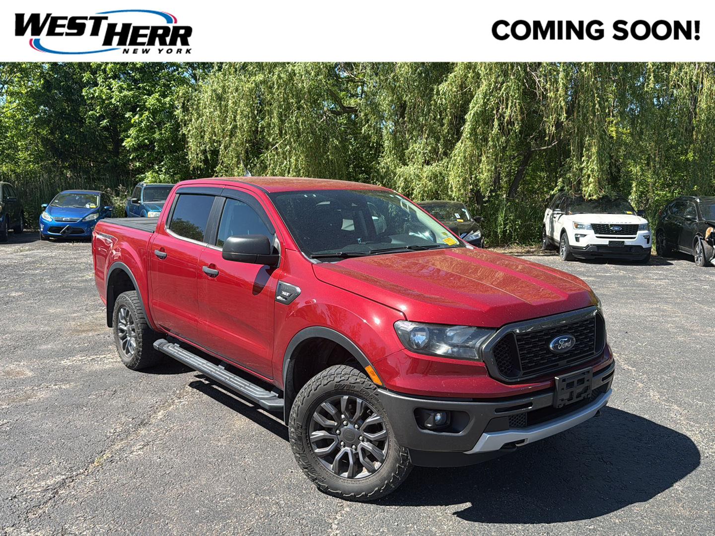 Rapid Red Metallic Tinted Clearcoat 2021 Ford Ranger XLT SuperCrew 4WD Pickup Truck Four-Wheel Drive Automatic