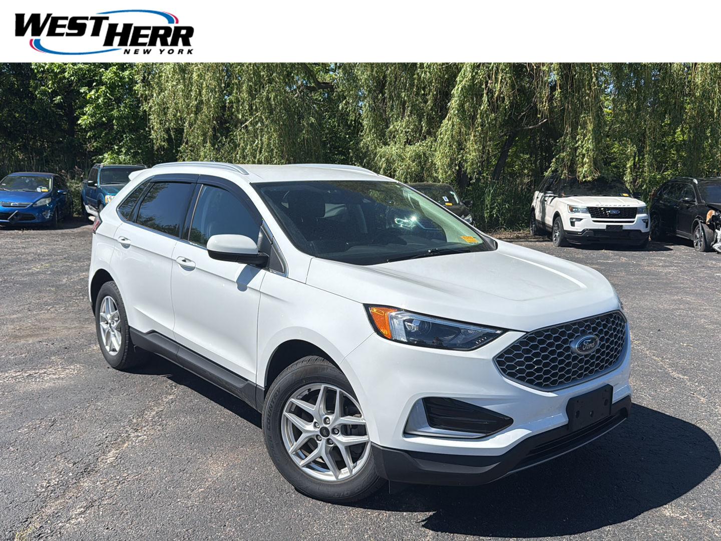 Oxford White 2023 Ford Edge SUV / Crossover All-Wheel Drive 8-Speed Automatic