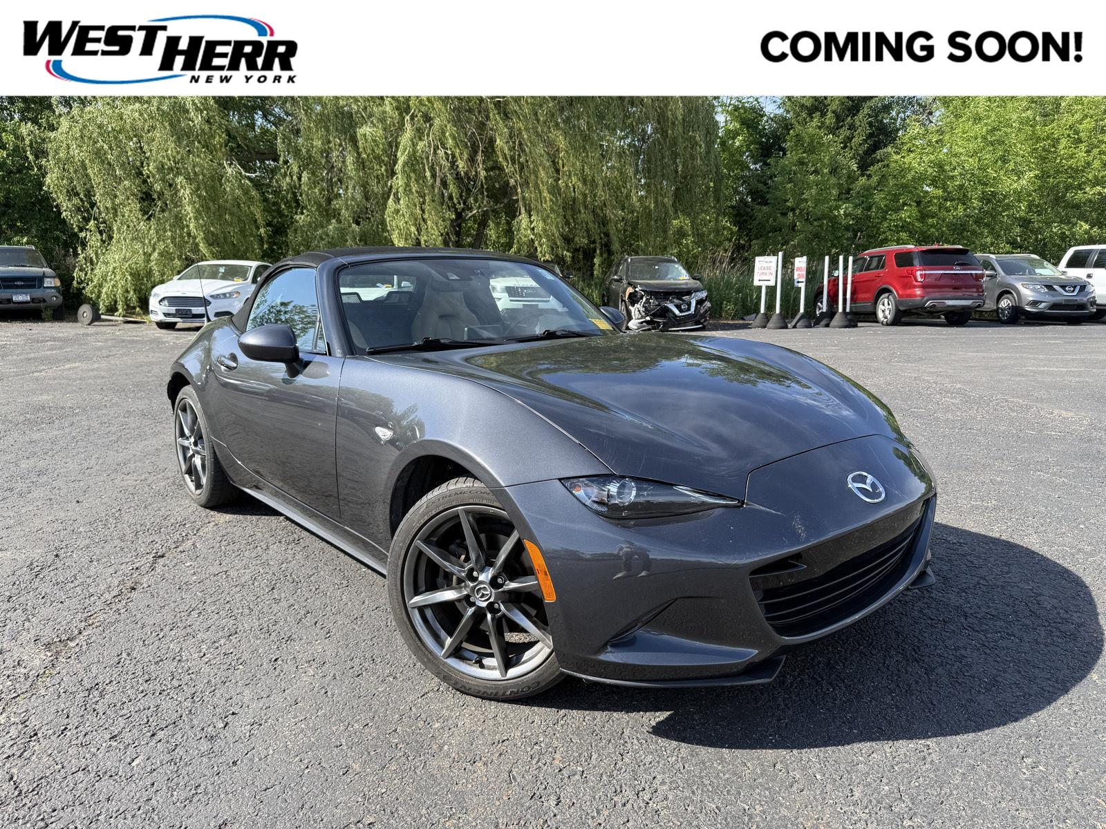 Meteor Gray Mica 2016 Mazda MX-5 Miata Convertible Rear-Wheel Drive Manual