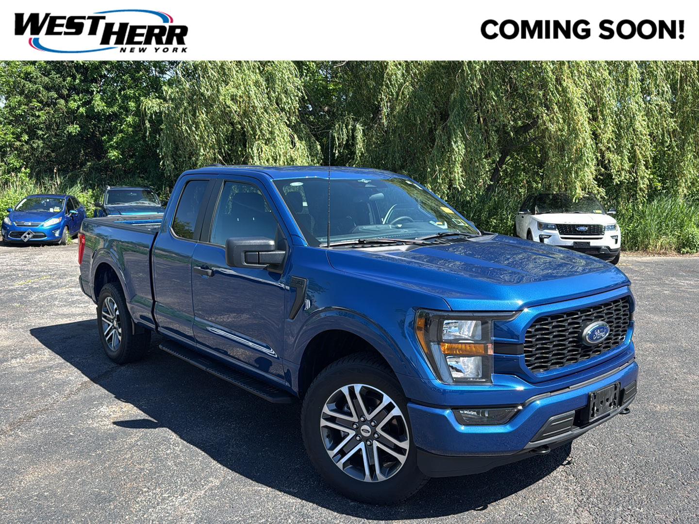 Atlas Blue 2023 Ford F-150 Pickup Truck Four-Wheel Drive Automatic