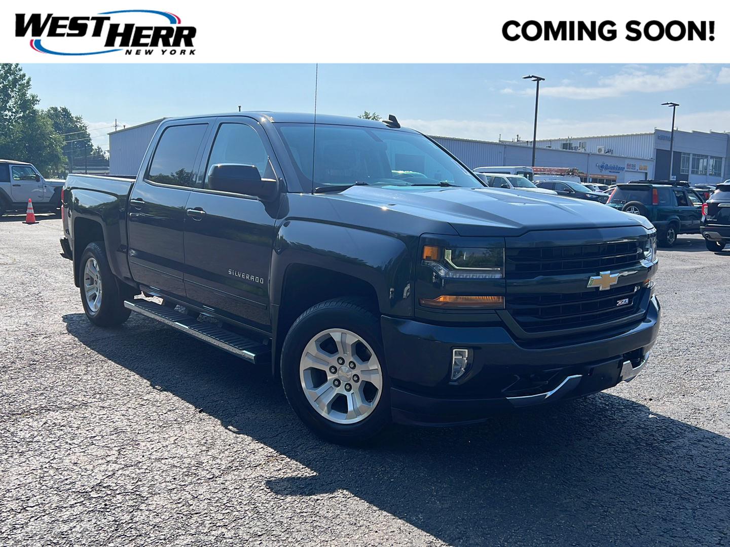 Gray (Graphite Metallic) 2018 Chevrolet Silverado 1500 Pickup Truck Four-Wheel Drive 6-Speed Automatic