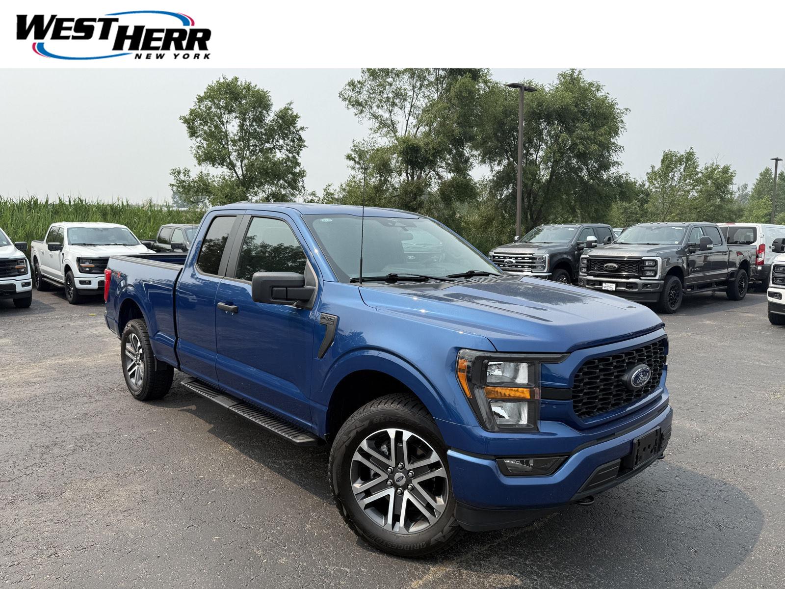 Atlas Blue 2023 Ford F-150 Pickup Truck Four-Wheel Drive Automatic