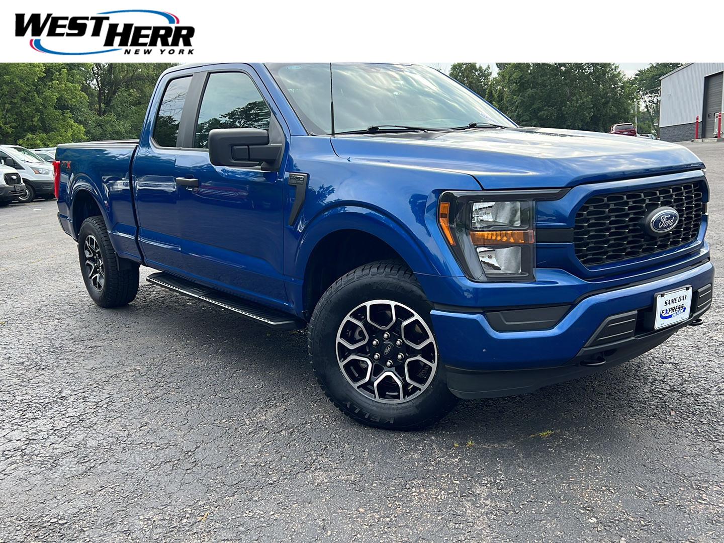 Atlas Blue 2023 Ford F-150 Pickup Truck Four-Wheel Drive Automatic