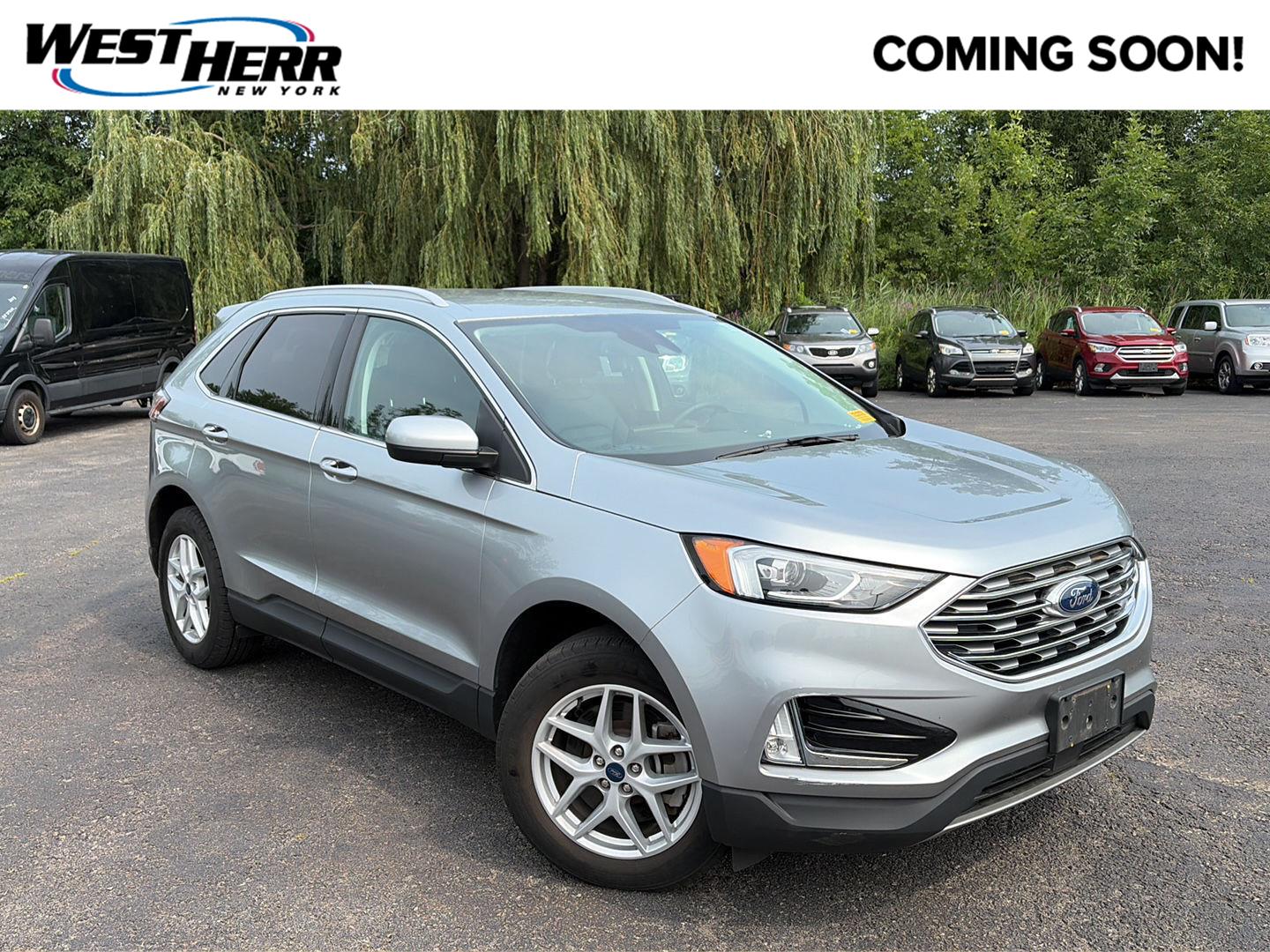 Iconic Silver 2021 Ford Edge SUV / Crossover All-Wheel Drive 8-Speed Automatic