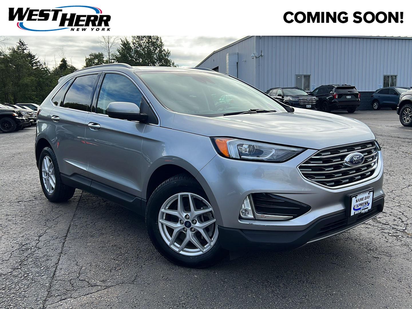 Iconic Silver 2021 Ford Edge SUV / Crossover All-Wheel Drive 8-Speed Automatic