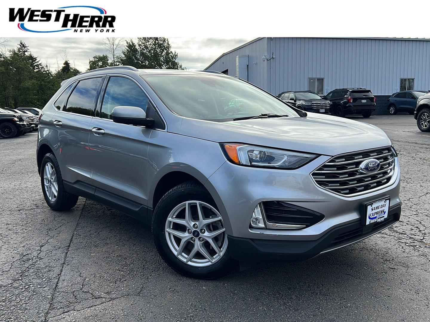 Iconic Silver 2021 Ford Edge SUV / Crossover All-Wheel Drive 8-Speed Automatic