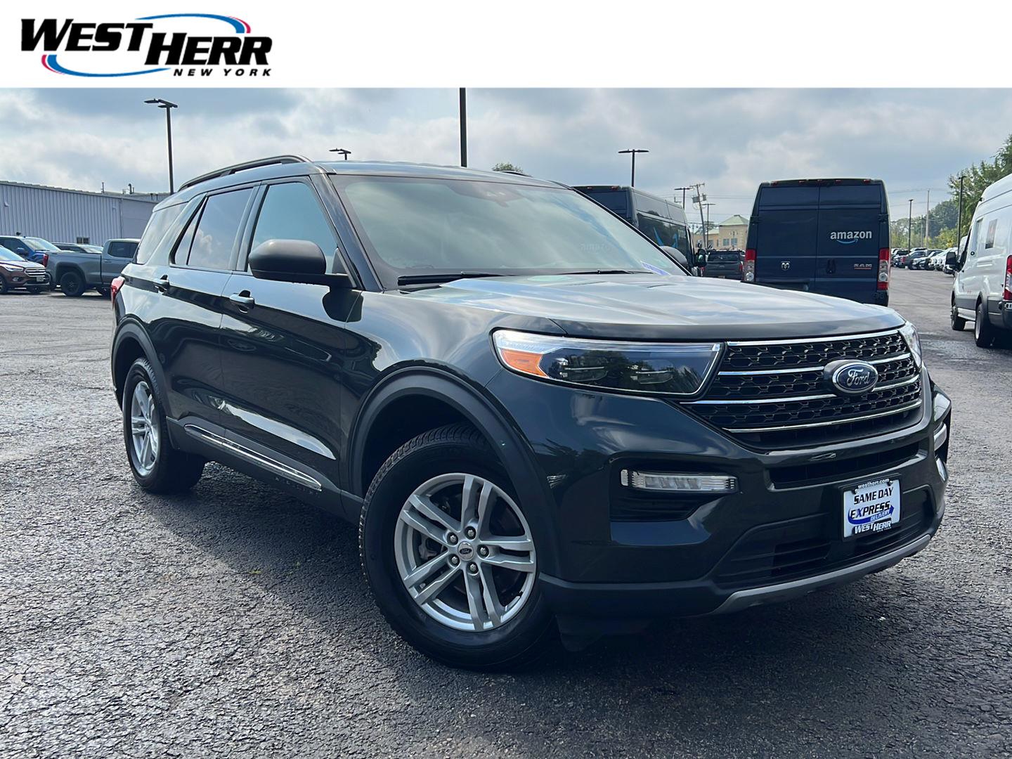 Forged Green 2022 Ford Explorer SUV / Crossover All-Wheel Drive Automatic