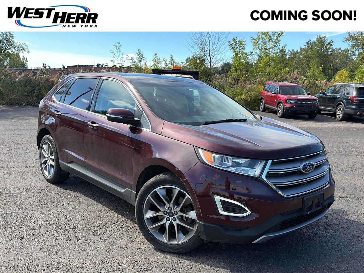 Red (Burgundy Velvet Metallic Tinted Clearcoat) 2018 Ford Edge SUV / Crossover All-Wheel Drive 6-Speed Automatic