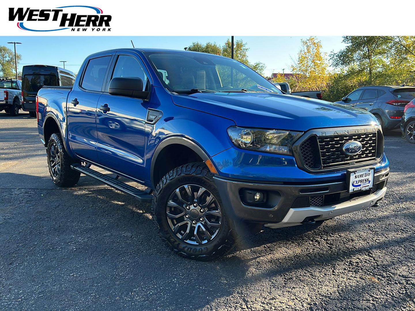 Lightning Blue 2019 Ford Ranger Pickup Truck Four-Wheel Drive Automatic