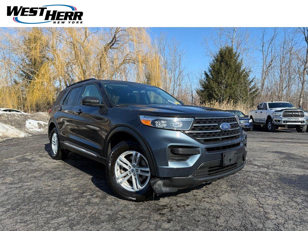 Blue Metallic 2022 Ford Explorer XLT AWD SUV / Crossover All-Wheel Drive Automatic