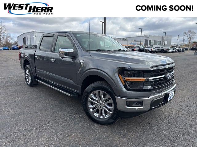Gray Metallic 2024 Ford F-150 XLT SuperCrew 4WD Pickup Truck Four-Wheel Drive Automatic
