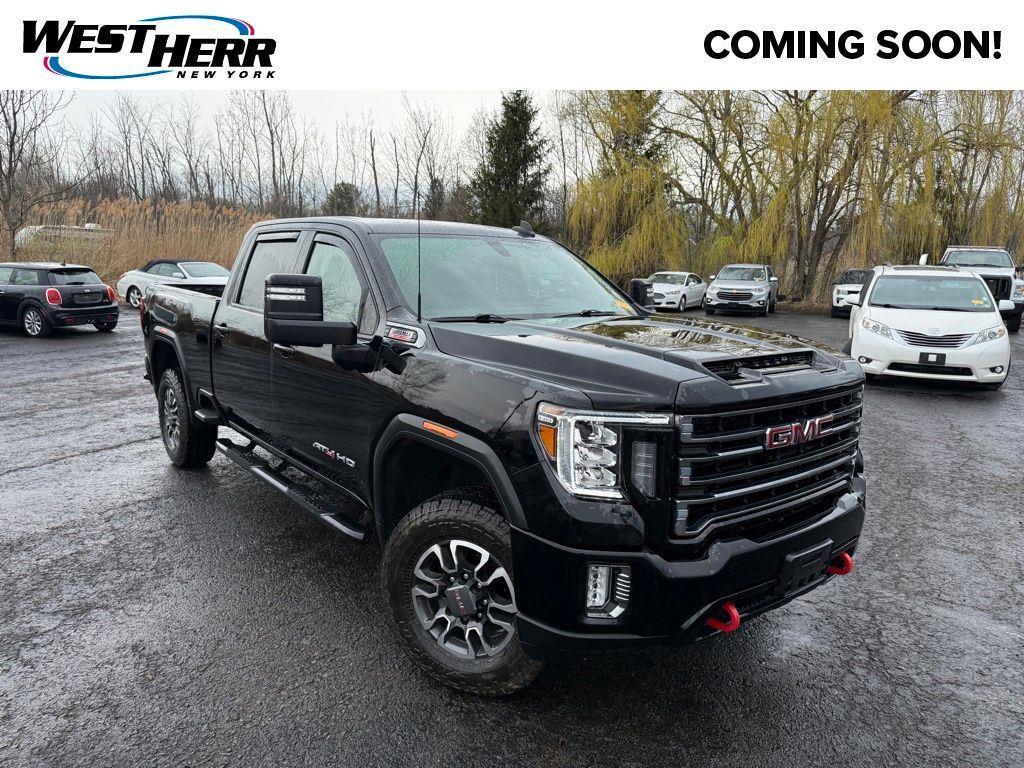Onyx Black 2021 GMC Sierra 2500HD AT4 Crew Cab 4WD Pickup Truck Four-Wheel Drive Automatic