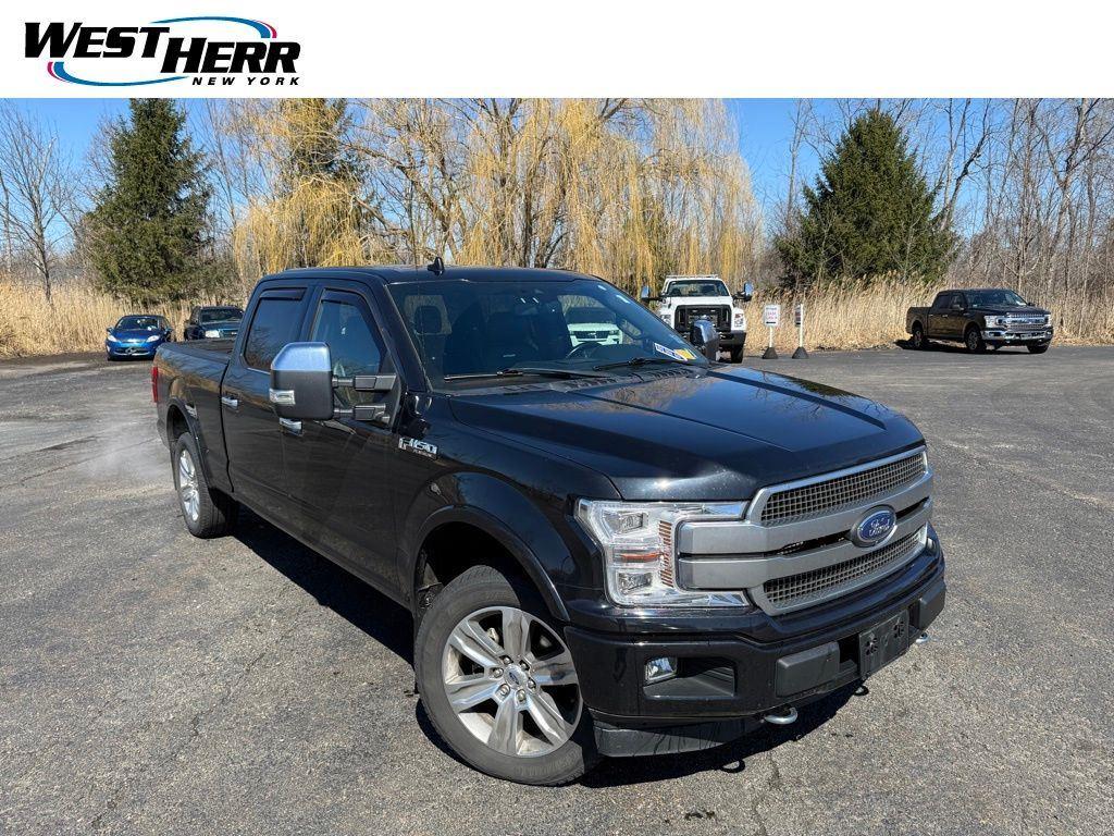 Black Metallic 2019 Ford F-150 Platinum SuperCrew LB 4WD Pickup Truck Four-Wheel Drive Automatic