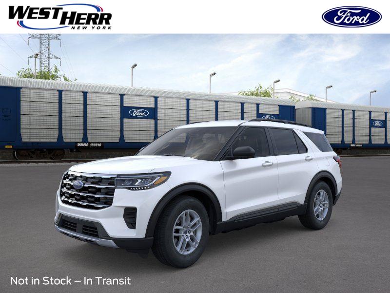 Star White Metallic Tri-Coat 2026 Ford Explorer SUV / Crossover All-Wheel Drive Automatic