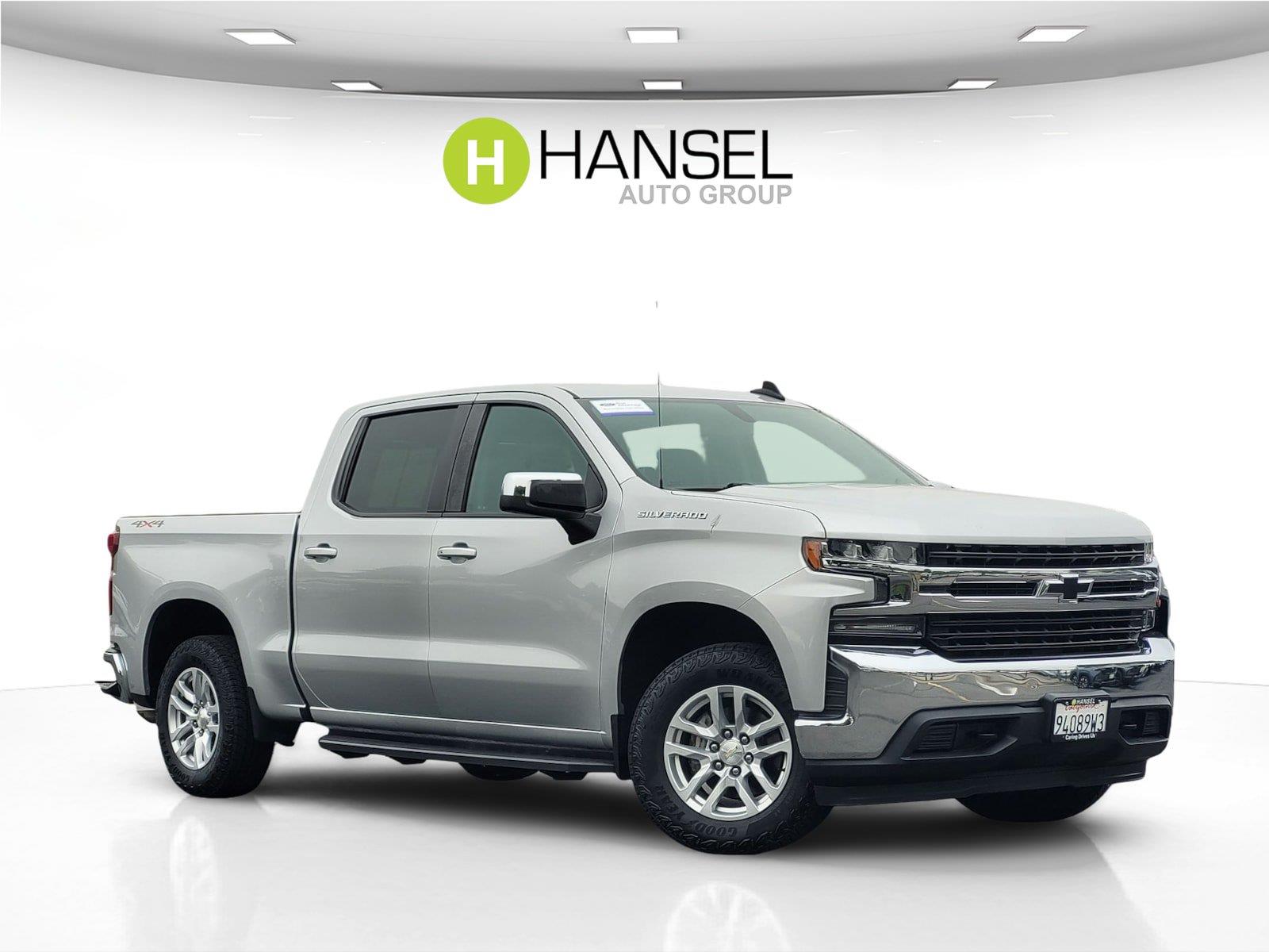 Silver Ice Metallic 2020 Chevrolet Silverado 1500 Pickup Truck Four-Wheel Drive 8-Speed Automatic