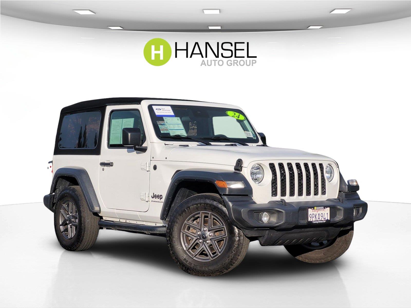 Bright White Clearcoat 2024 Jeep Wrangler SUV / Crossover Four-Wheel Drive 6-Speed Manual