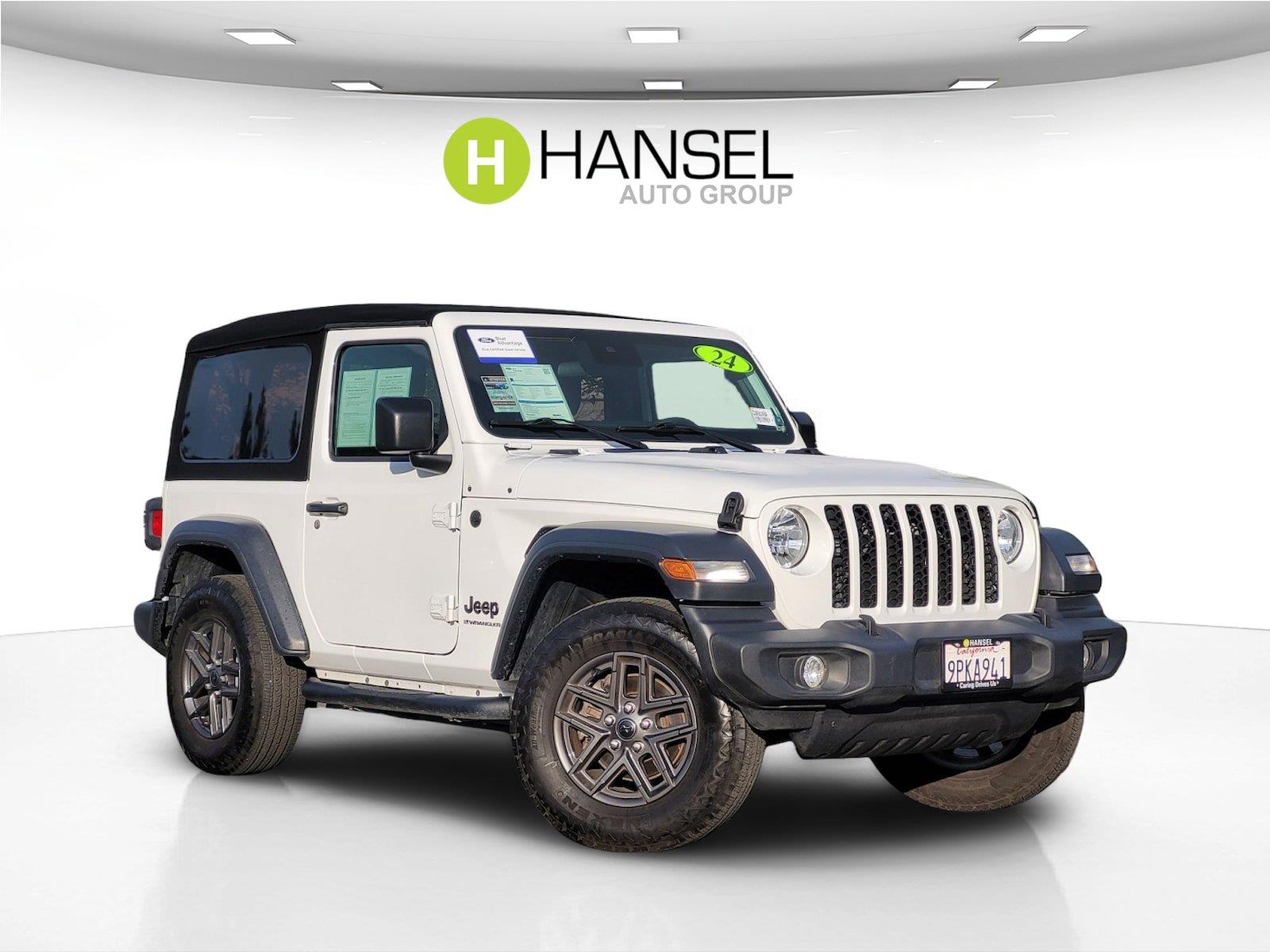 Bright White Clearcoat 2024 Jeep Wrangler SUV / Crossover Four-Wheel Drive 6-Speed Manual