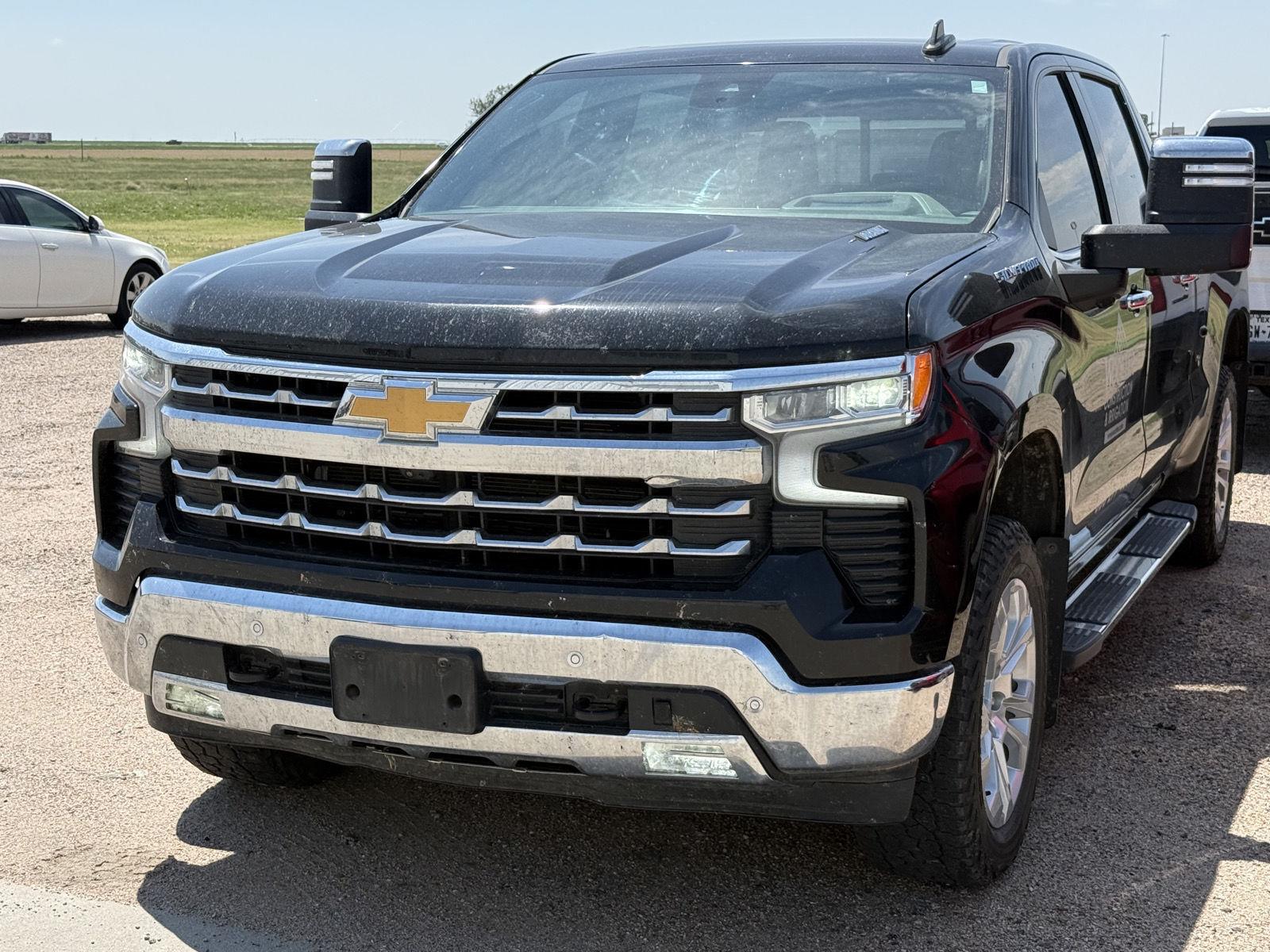 Black 2024 Chevrolet Silverado 1500 Pickup Truck Four-Wheel Drive Automatic