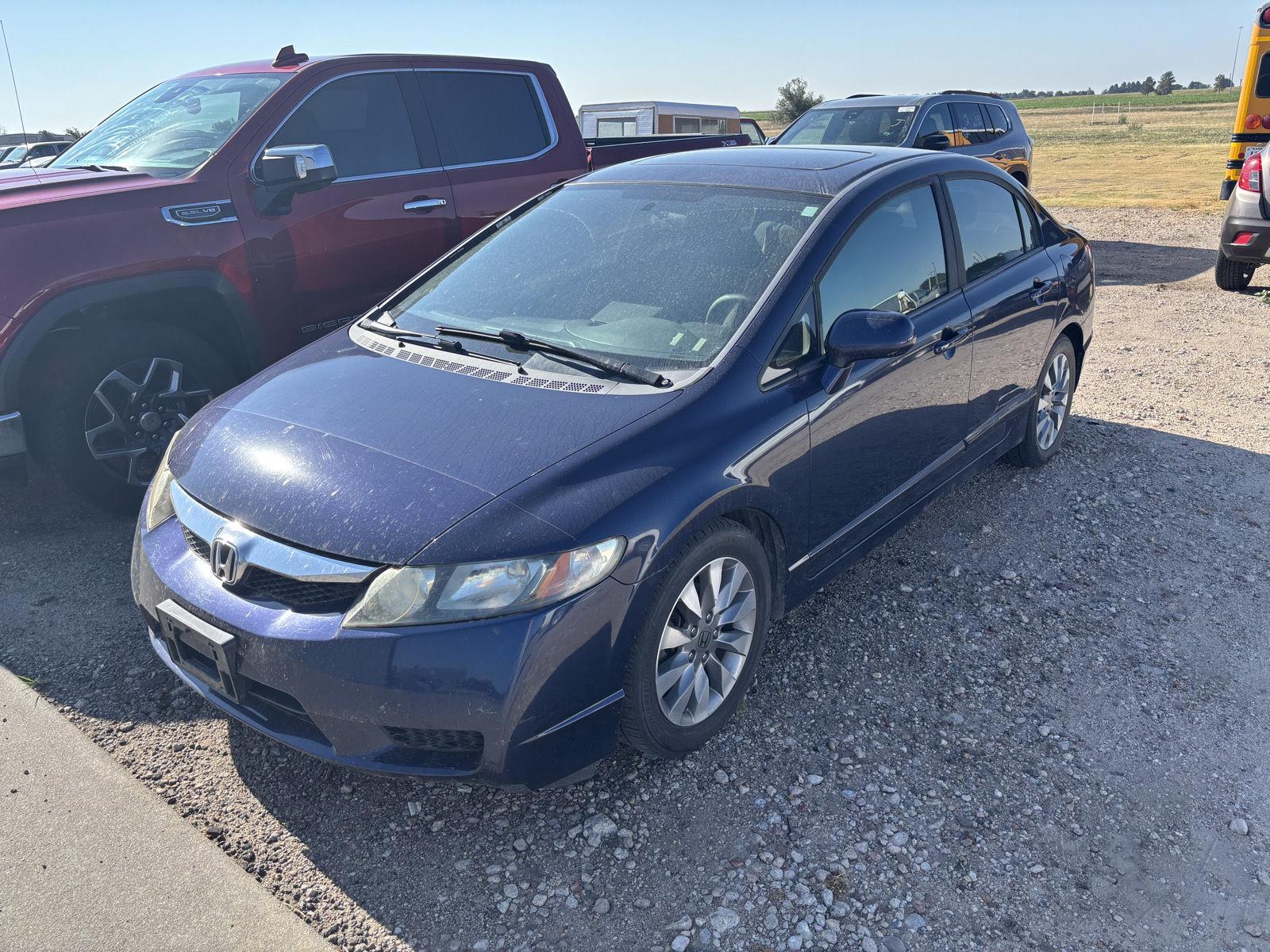 Blue 2009 Honda Civic Sedan