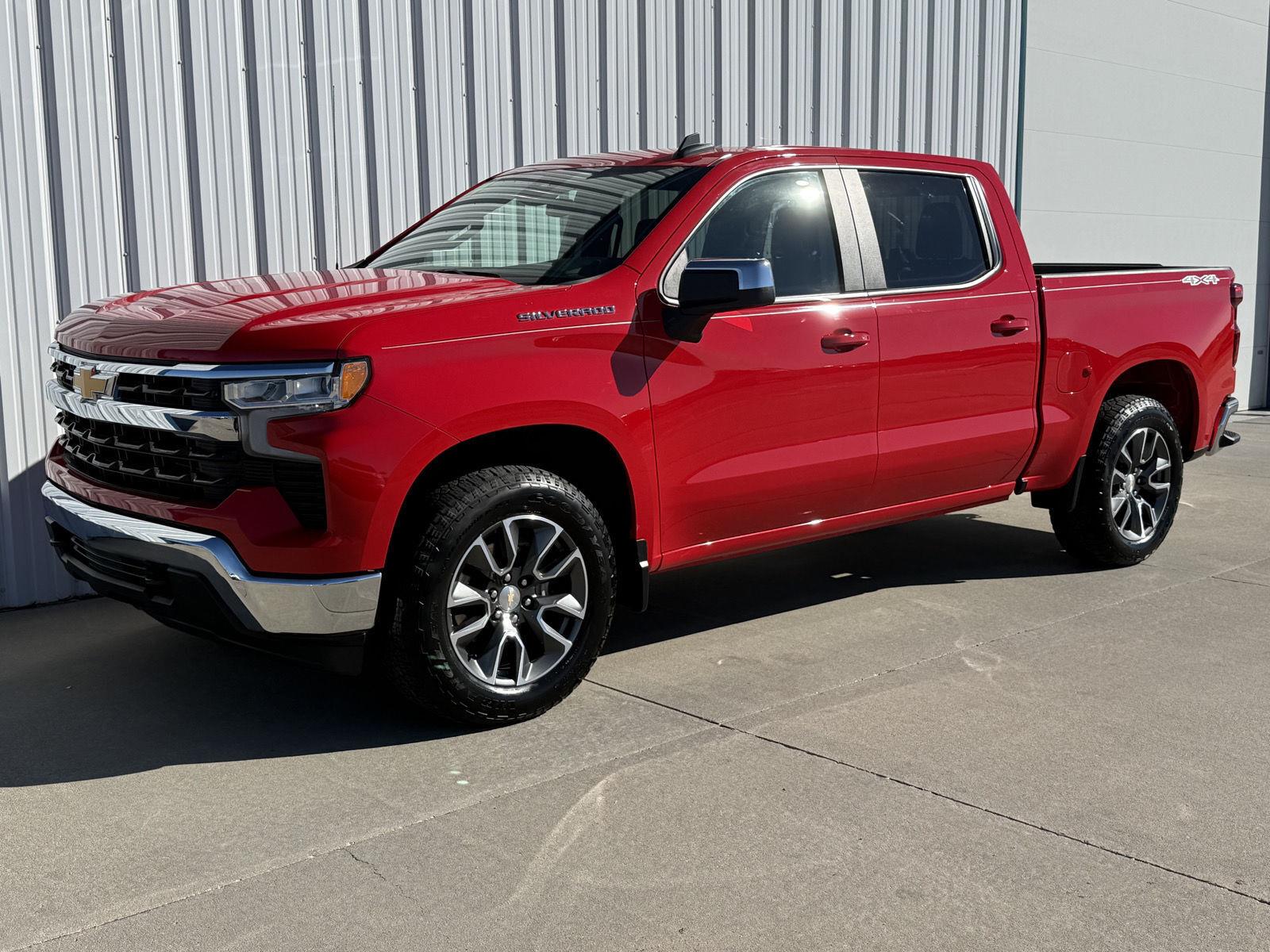 Red Hot 2024 Chevrolet Silverado 1500 Pickup Truck Four-Wheel Drive 8-Speed Automatic