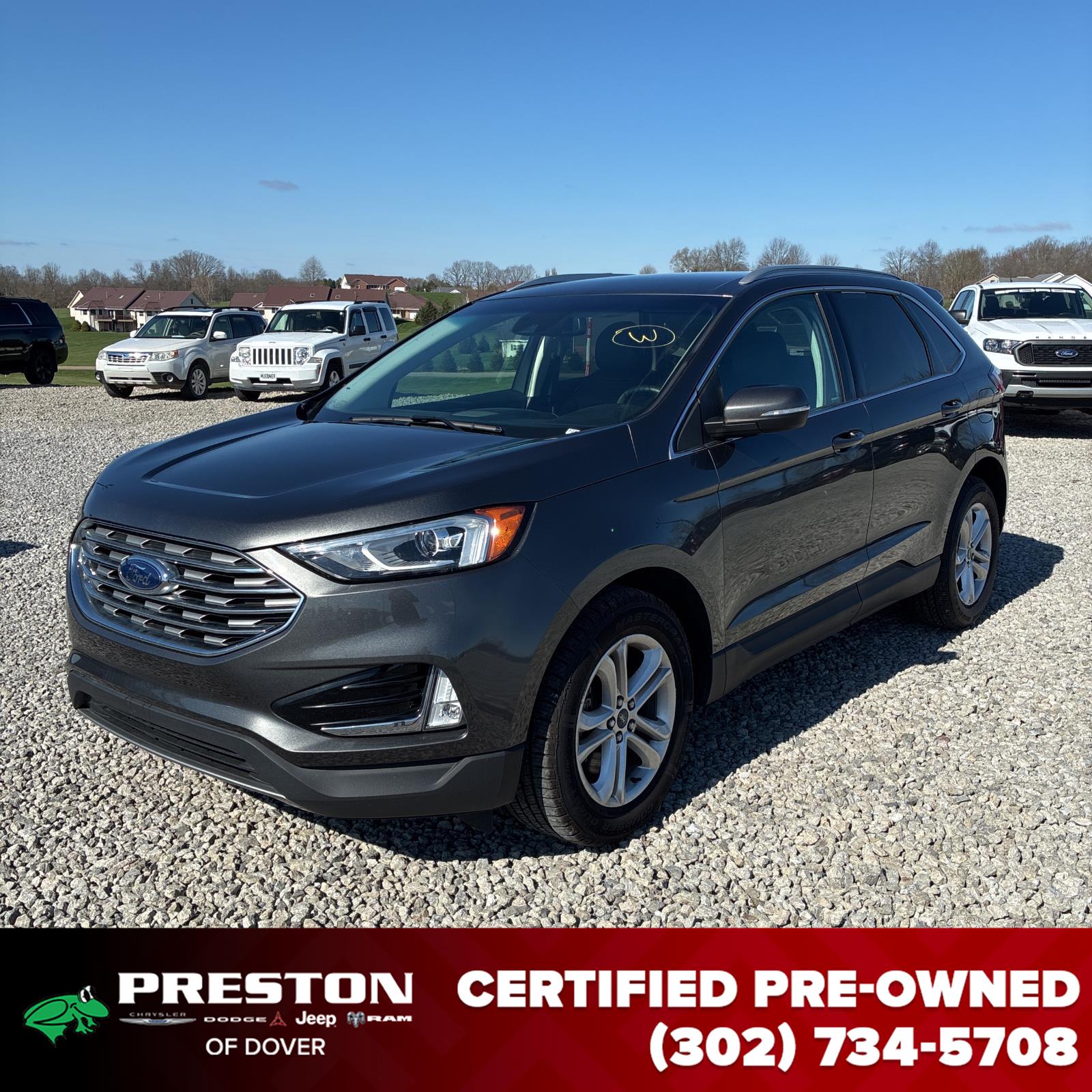 Gray (Magnetic) 2019 Ford Edge SEL AWD SUV / Crossover All-Wheel Drive 8-Speed Automatic