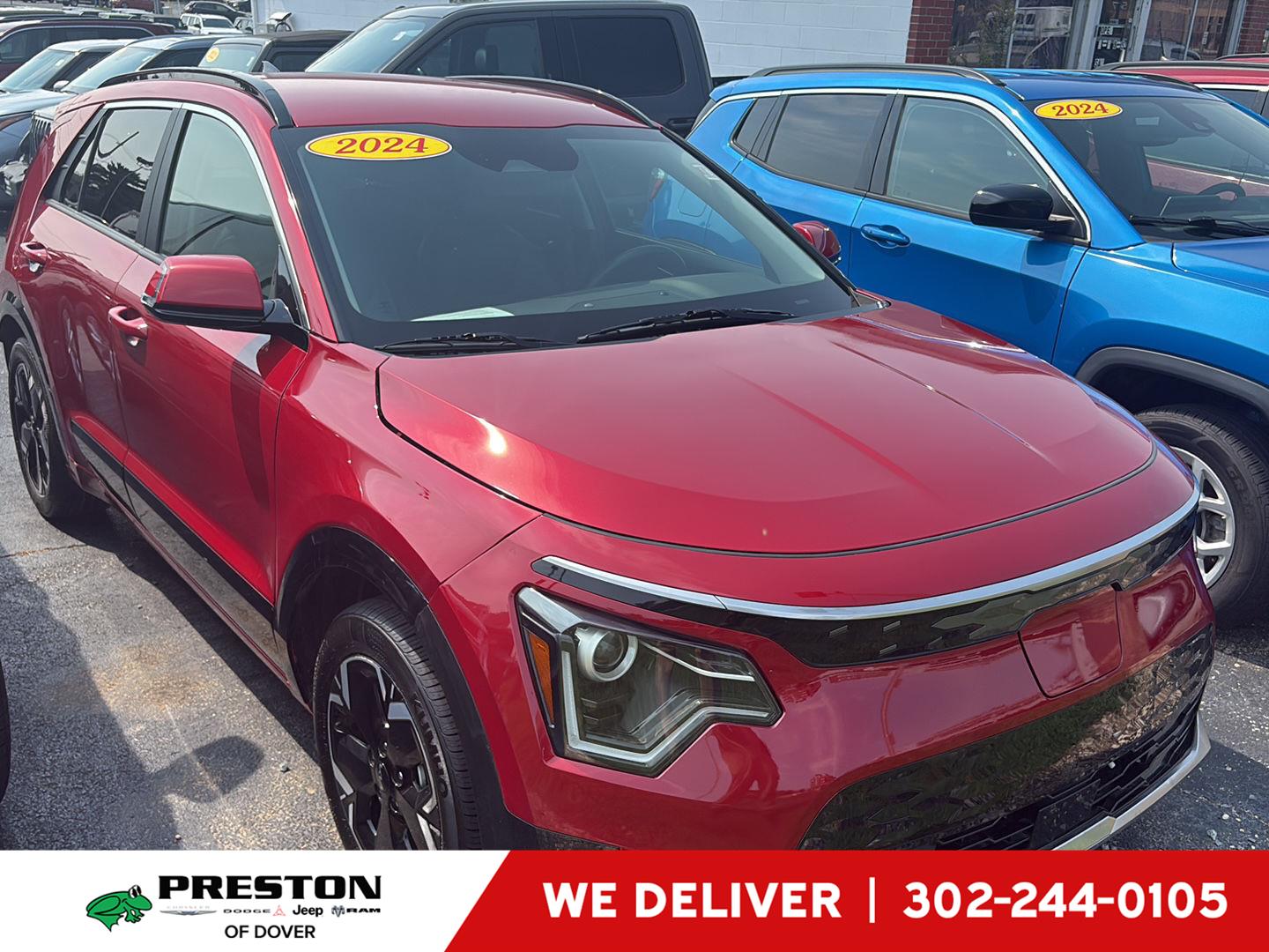 Runway Red 2024 Kia Niro EV SUV / Crossover Front-Wheel Drive 1-Speed Dual Clutch