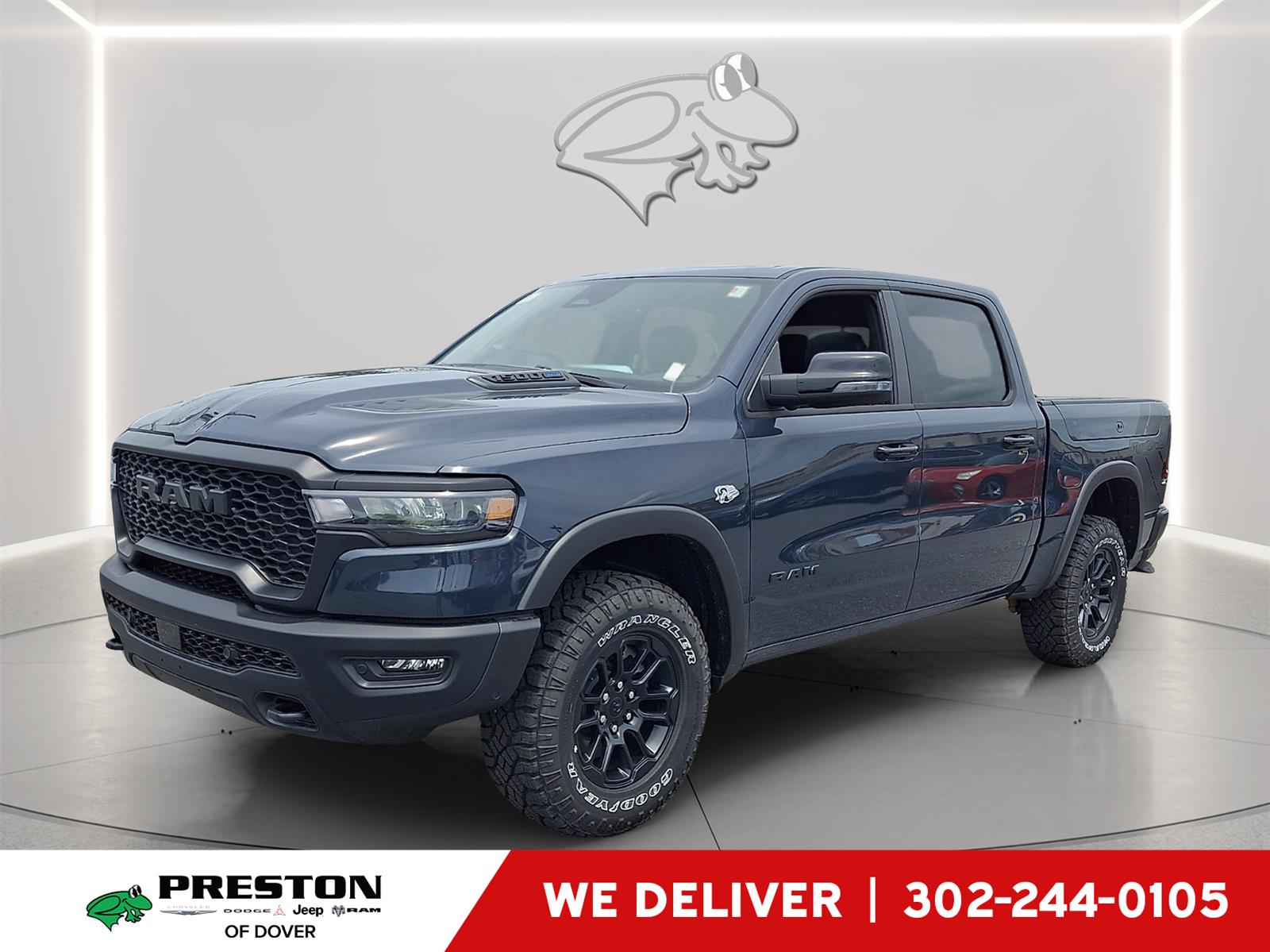Forged Blue Metallic 2026 RAM 1500 Pickup Truck Four-Wheel Drive 8-Speed Automatic