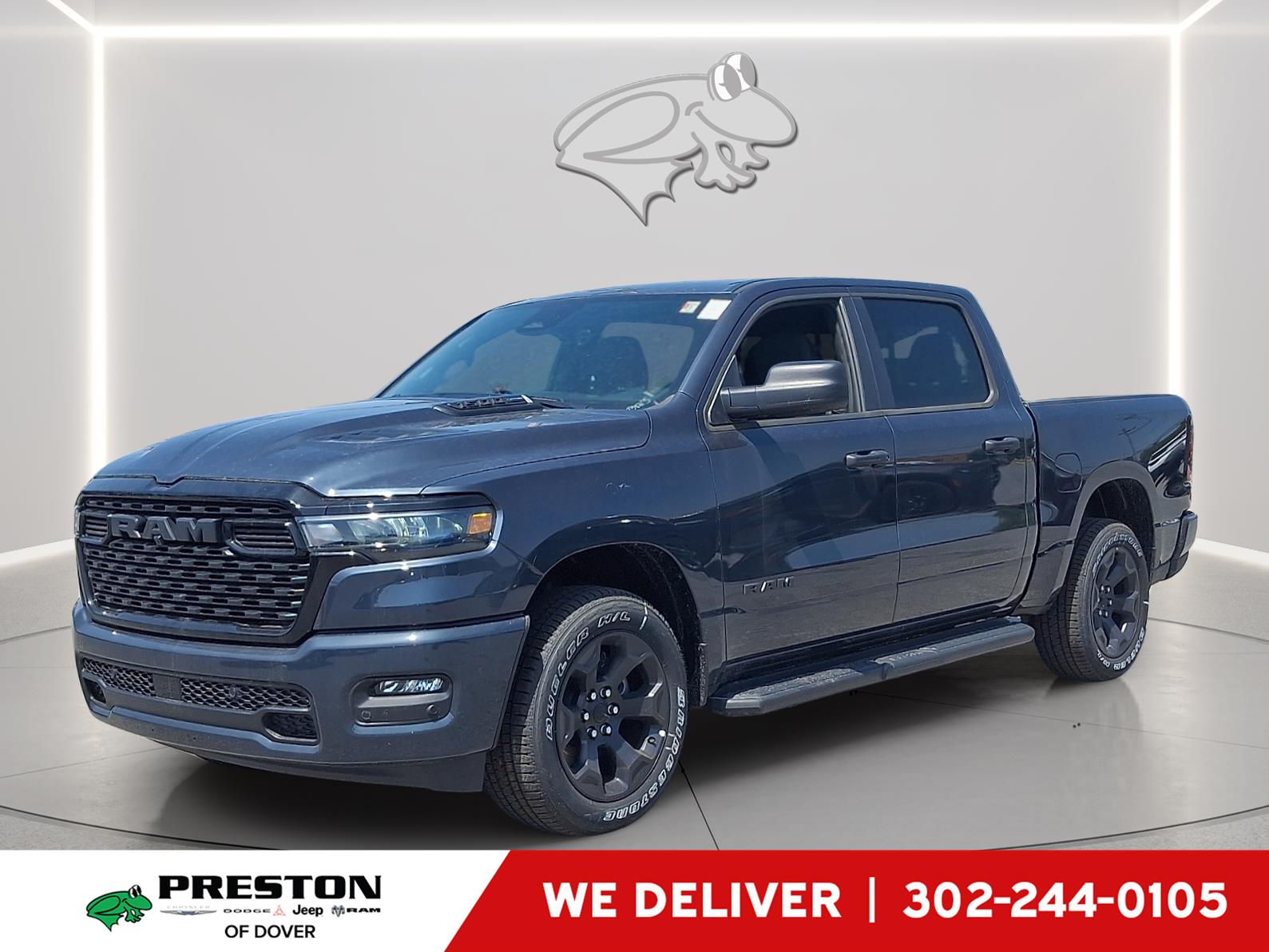Forged Blue Metallic 2026 RAM 1500 Pickup Truck Four-Wheel Drive 8-Speed Automatic