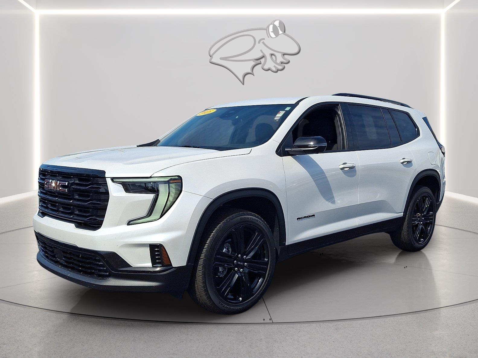 White Frost Tricoat 2025 GMC Acadia SUV / Crossover Four-Wheel Drive 8-Speed Automatic