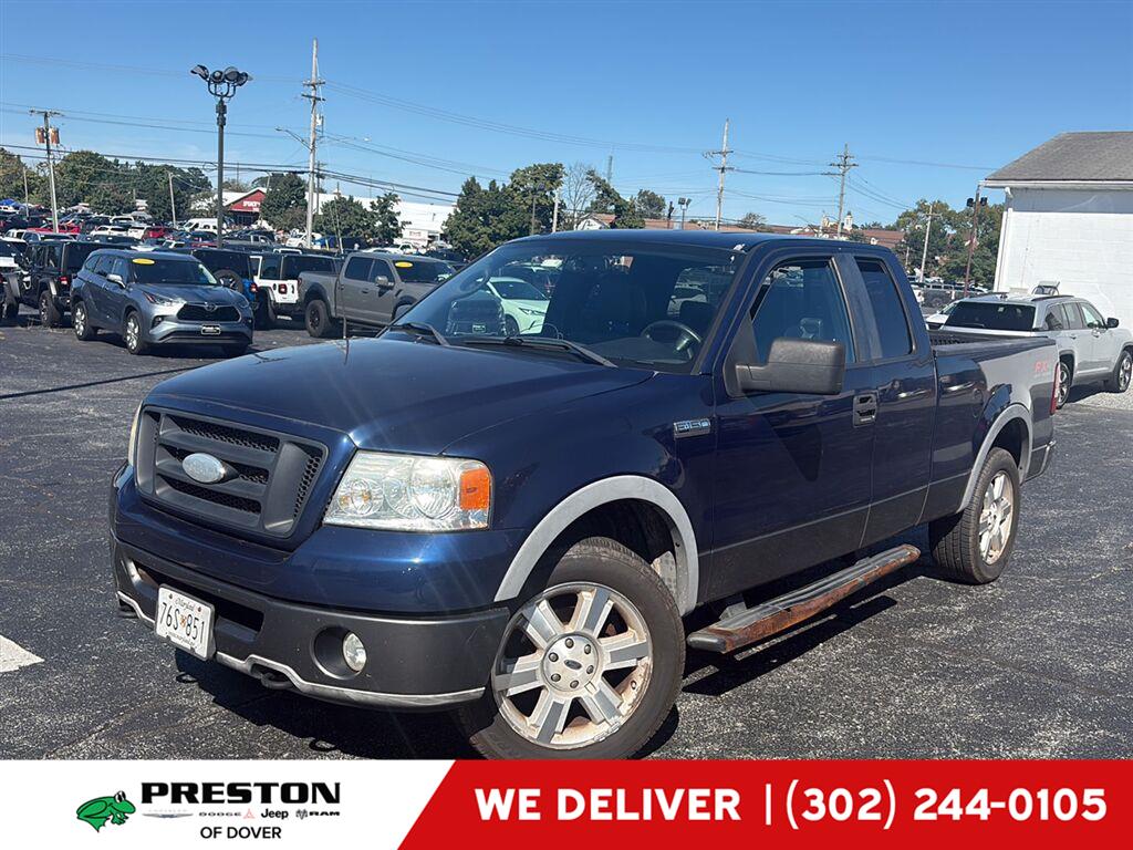 Dark Blue Pearl Metallic 2007 Ford F-150 Pickup Truck Four-Wheel Drive 4-Speed Automatic Overdrive