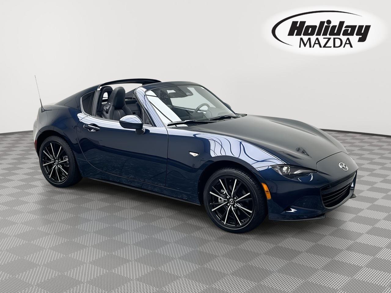 Deep Crystal Blue Mica 2025 Mazda MX-5 Miata Convertible Rear-Wheel Drive Automatic