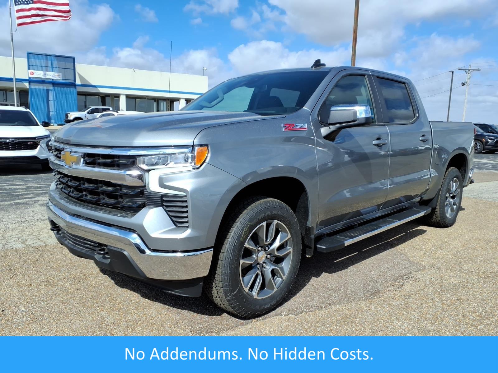 Sterling Gray Metallic 2026 Chevrolet Silverado 1500 LT Crew Cab 4WD Pickup Truck Four-Wheel Drive Automatic