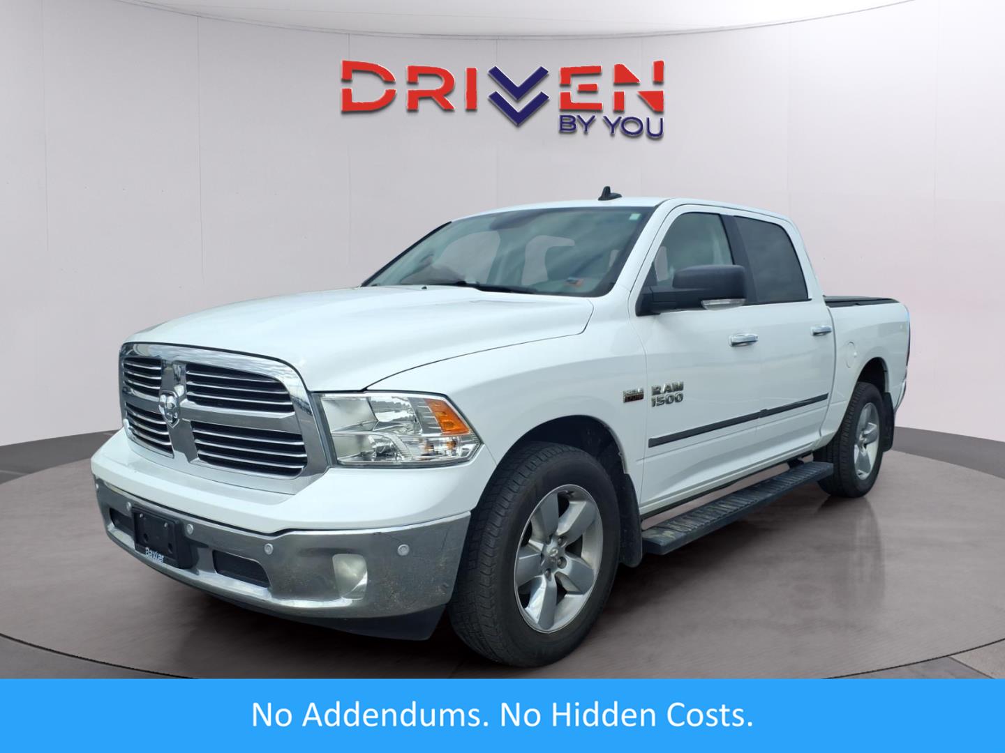Bright White Clearcoat 2017 RAM 1500 Big Horn Crew Cab 4WD Pickup Truck Four-Wheel Drive 8-Speed Automatic