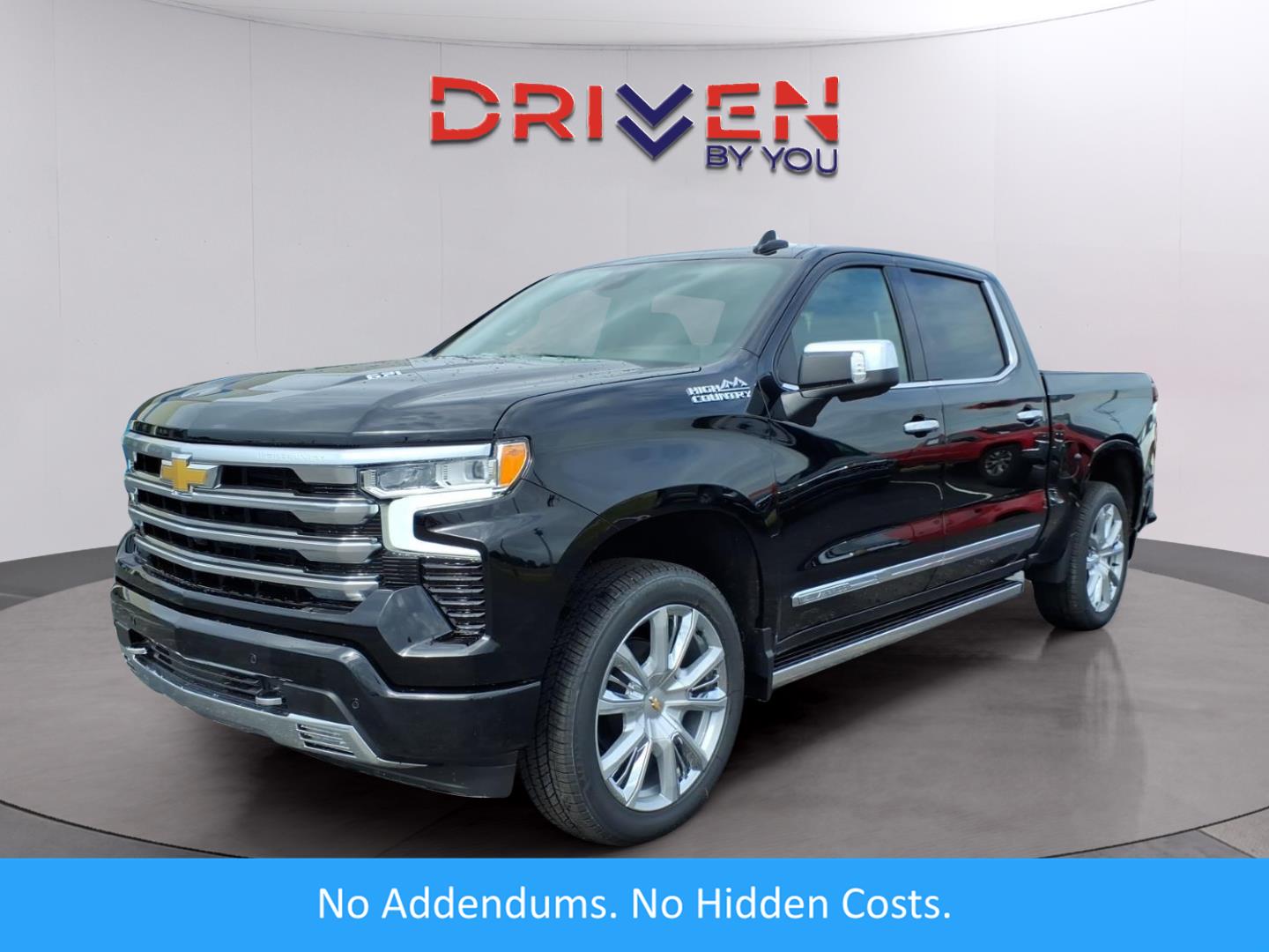 Black 2026 Chevrolet Silverado 1500 High Country Crew Cab 4WD Pickup Truck Four-Wheel Drive Automatic