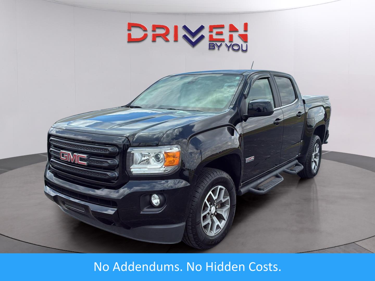 Onyx Black 2019 GMC Canyon All Terrain Crew Cab 4WD with Leather Pickup Truck Four-Wheel Drive 8-Speed Automatic
