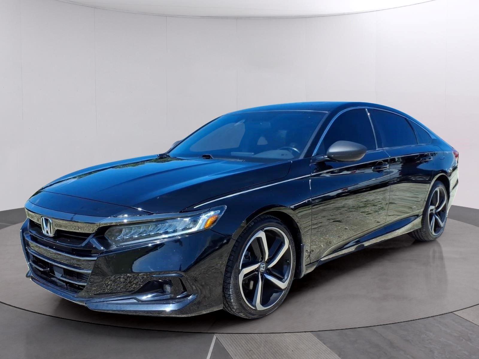 Crystal Black Pearl 2021 Honda Accord Sedan Front-Wheel Drive Automatic
